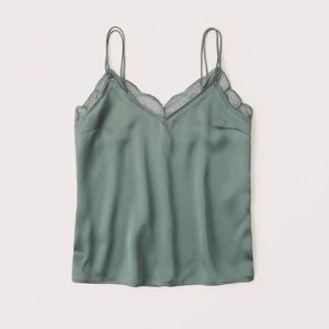 Double Strap Lace Trim Cami